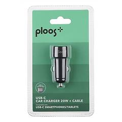 ploos cellular line caricabatterie da auto auto kit usb-c to usb-c 20w plcbrkitctoc20wk