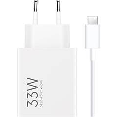 xiaomi alimentatore 33w con cavo type-c bianco