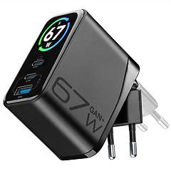 Cellularline Caricabatterie Da Rete Powerview Iq Ach 67w Achtft3usbgan67wk