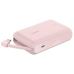 belkin powerbank 10k con cavo integrato rosa