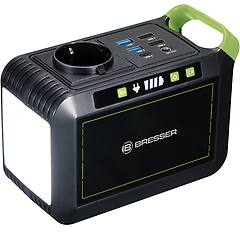 bresser mobile power station 88 8 wh 6 ah / 14 8 v con batteria agli ioni di litio di alta qualità