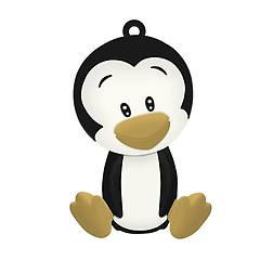 Celly Powerbank Pinguino 2600 Mah Nero Bianco Giallo