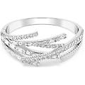 bracciale rigido matrix taglio misto bianco placcato rodio m