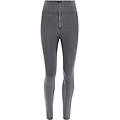 jeggings push up wr. up vita super alta con zip in tono gray jeans-yellow seams donna xxs