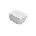 vaso sospeso senza brida in ceramica 55x36 cm globo genesis gns02bi bianco ceramica standard