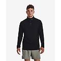 maglia qualifier run half zip manica lunga nero m