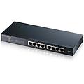 switch gestito gigabit ethernet l2 a 8 porte qos 16 gbps montaggio su rack nero
