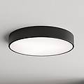 plafoniera cleo 500 nera sensore ip54 ø 50 cm metallo