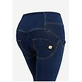 jeggings push up wr. up 7/8 superskinny fit clessidra dark jeans-yellow seam donna medium