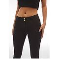 jeggings push up wr. up skinny in cotone organico jeans nero-cuciture in tono donna extra large