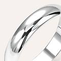 fede mantovana 4 mm oro bianco collezione fede tradizionale 375/1000 oro bianco