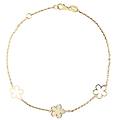 bracciale donna oro giallo bianco gl100807