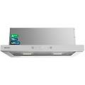 campana extractora bolero flux tlt 704400 telescopica 70cm cristallo bianco a+++ con controllo touch