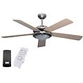 ventilatore da soffitto woodsky in legno 60w con telecomando per un regolabile comfort climatizzato