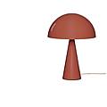 lampada da tavolo mush mini rossa metallo altezza 34 cm