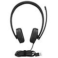 4xd1p83425 cuffia e auricolare cablato a padiglione musica e chiamate usb tipo a nero