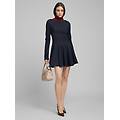 vestito mini con gonna plissettata