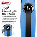 flexi guinzaglio new classic tape blu l 5 metri