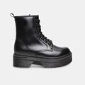 anfibi da donna con suola platform nero