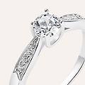 anello solitario silver elegance argento rodiato cubic zirconia collezione silver elegance misura 58