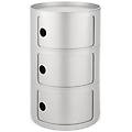 - componibile 3 cassetti silver