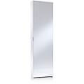 scarpiera a specchio 1 anta doppia profondità l 50 x h 178 x p 18 cm 10 paia bianco