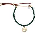 bracciale con perline ceramiche e pendente zampa
