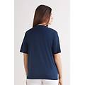 maglia manica corta in elevated cotton donna blu taglia l