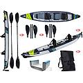 bic sport canoa gonfiabile air breeze full hp 2 pro 108219 + 2 pagaie pro carbon-4 div. in 4 parti /