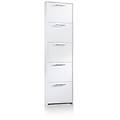 scarpiera 5 ante a ribalta singola prof l 50 x h 178 x p 18 cm 10 paia bianco