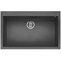 - lavello incasso 1 vasca 79×50 cm linea quadra 130 k99 in keratek plus lgq13099 colore dark