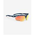 occhiali propulse blu scuro opaco con lenti rp optics multilaser arancione