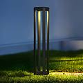 lampione a led royal mile grigio altezza 80 cm alluminio