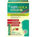 natura junior sciroppo per bambini per mal di gola e tosse gusto vaniglia e fragola 16 bustine da