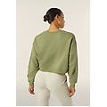 Freddy Felpa Donna Corta Comfort Fit In Felpa Poliestere Oil Green Donna Extra L