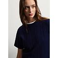 - maglione in misto lana blu regular fit donna blu navy taglia xs