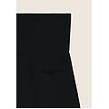 leggings corti seamless con vita alta e inserti in costina nero donna medium/large