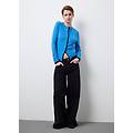 - cardigan in misto lana e cotone azzurro regular fit donna blu chiaro taglia xs