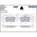 delphi set di pastiglie freno lp1958 posteriore