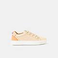 sneakers da donna in pelle beige