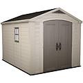 factor beige casetta da giardino con finestra laterale 256. 5x331. 5x243 cm