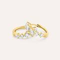 orecchini a cerchio claire oro giallo cubic zirconia collezione claire oro giallo