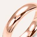 fede comoda 4 mm oro rosa collezione fede tradizionale 375/1000 oro rosa