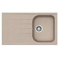 lavello 1 vasca (86x50cm) lithos avena ruvido opaco litd100a58n