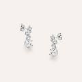 orecchini pendenti silver elegance argento rodiato cubic zirconia collezione silver elegance bianco