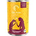 herrmann's menù classic / bio-menù 6 x 400 g umido cane pollo bio con miglio bio