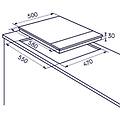 piano cottura a gas egs6414x 60cm 4f inox lat