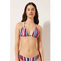 triangolo costume nautical stripes donna blu 2