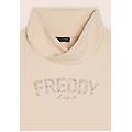 felpa con collo incrociato e fondo asimmetrico moonbeam donna extra small