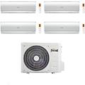 climatizzatore quadri split giada m 9+9+9+12 con 2cp001sf-28-4 r 32 inverter wi-fi classe a++